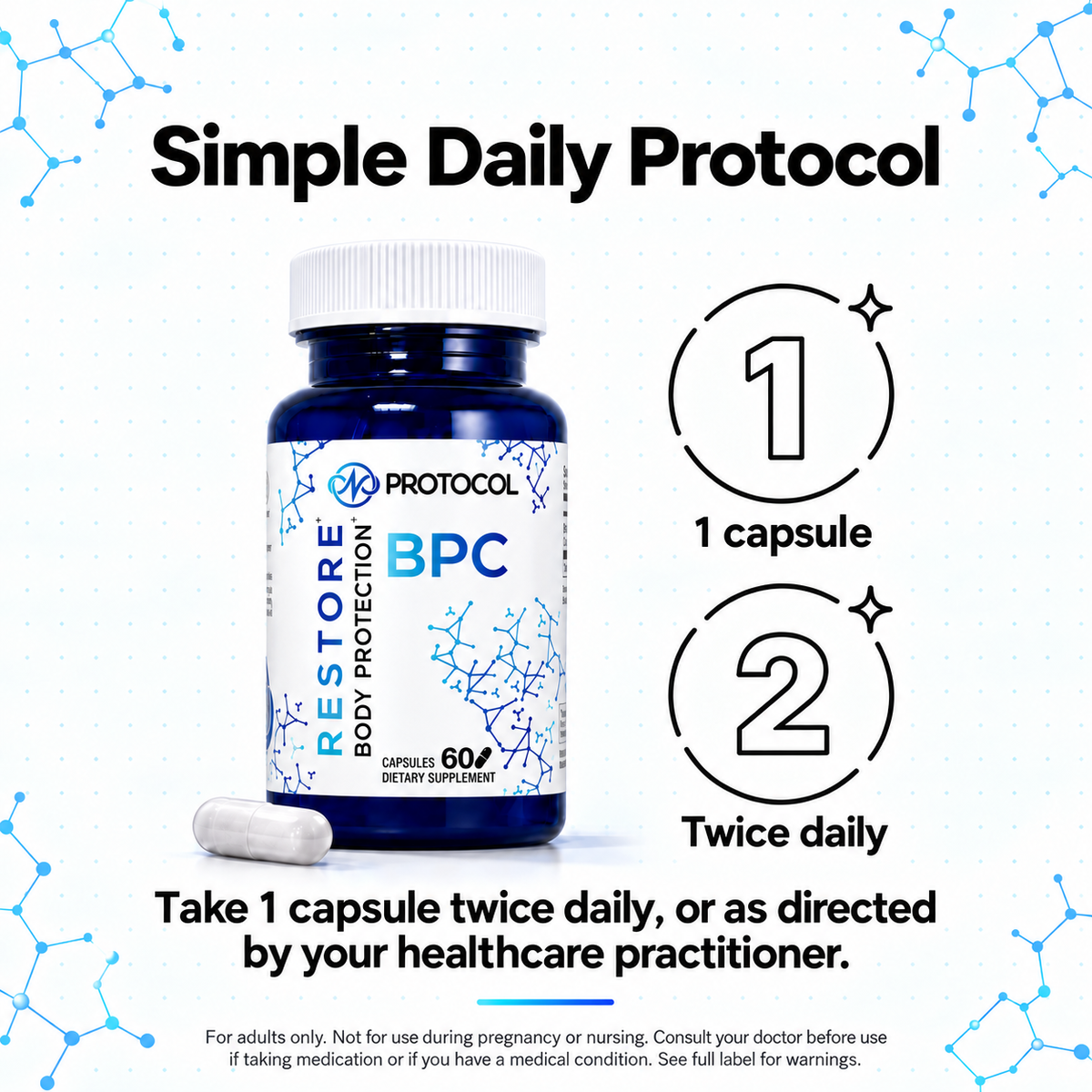 Restore BPC | 1 mg | 60 Capsules