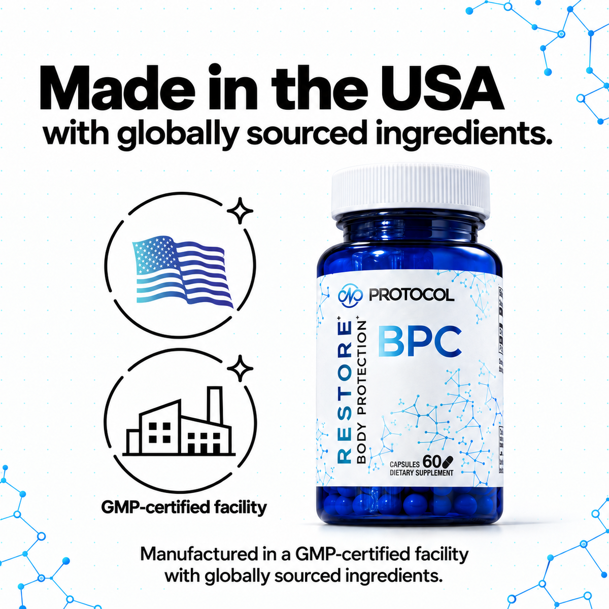 Restore BPC | 1 mg | 60 Capsules